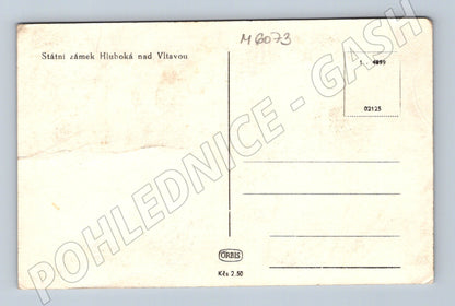 Pohlednice Hluboká nad Vltavou zámek stará (M6073)