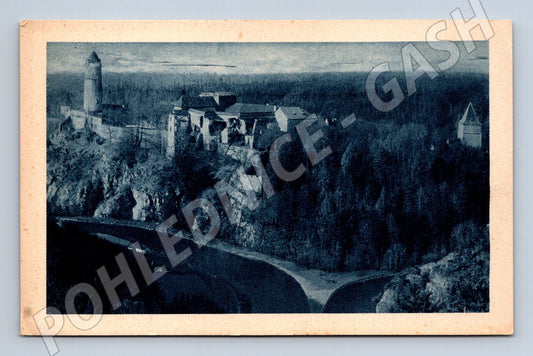 Pohlednice Hrad Zvíkov soutok Vltavy a Otavy (M6075)