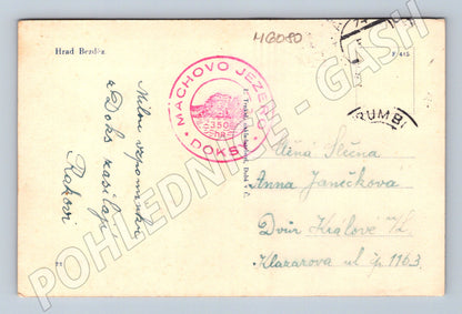 Postcard Bezděz Castle, used, old (M6080)