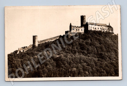 Postcard Bezděz Castle b/w circa 1944 (M6087)