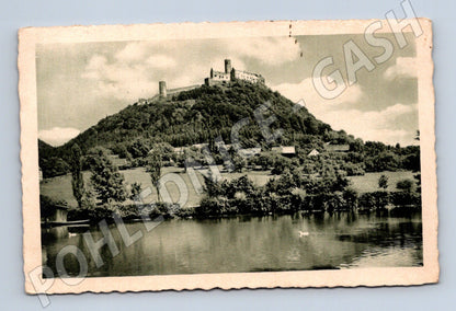 Postcard Bezděz Castle Burg Bösig sent (M6090)