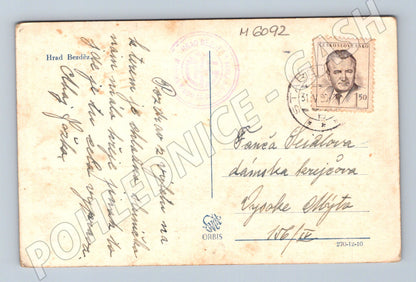 Pohlednice Hrad Bezděz 1950 čb ČSR (M6092)