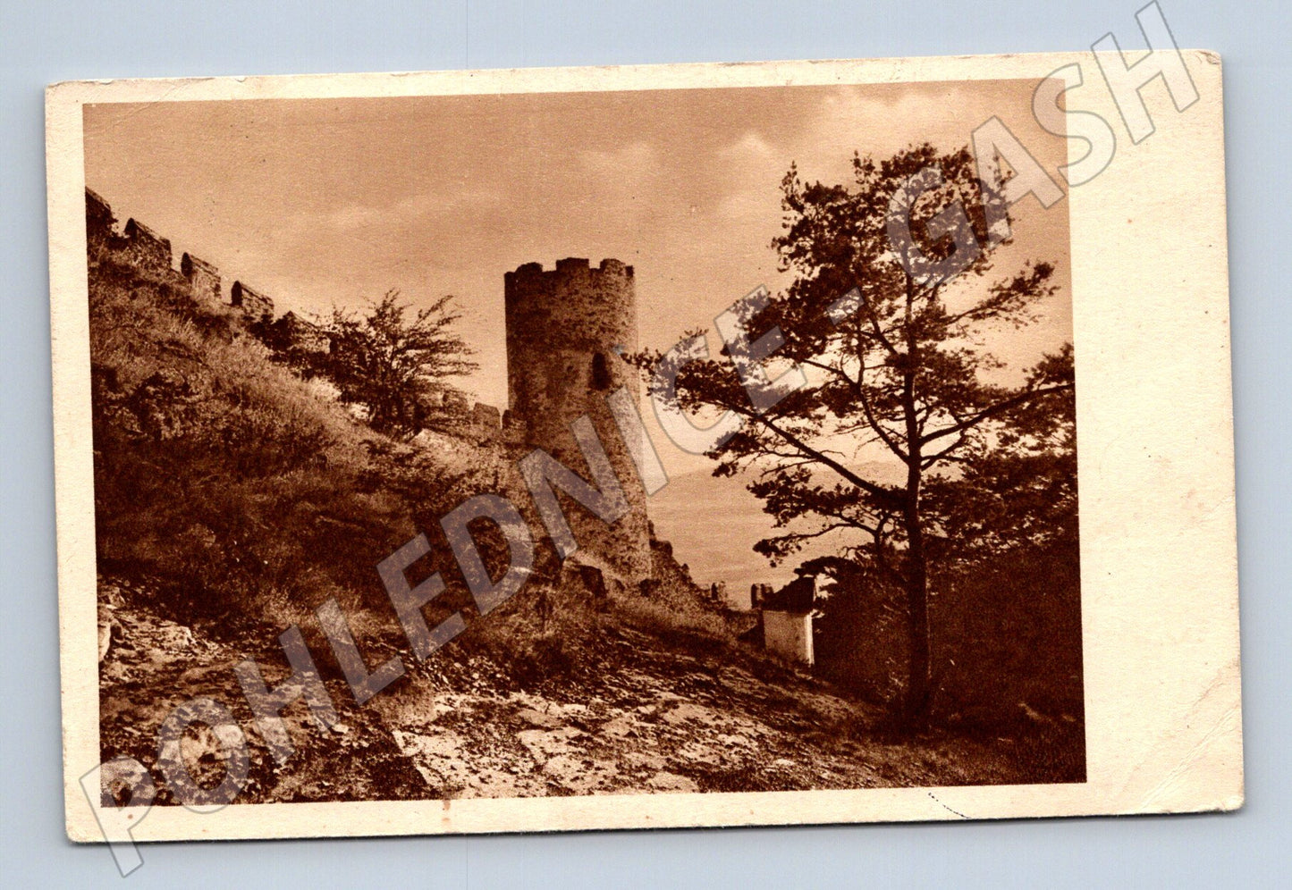 Pohlednice Bezděz hradní zřícenina použito (M6097)