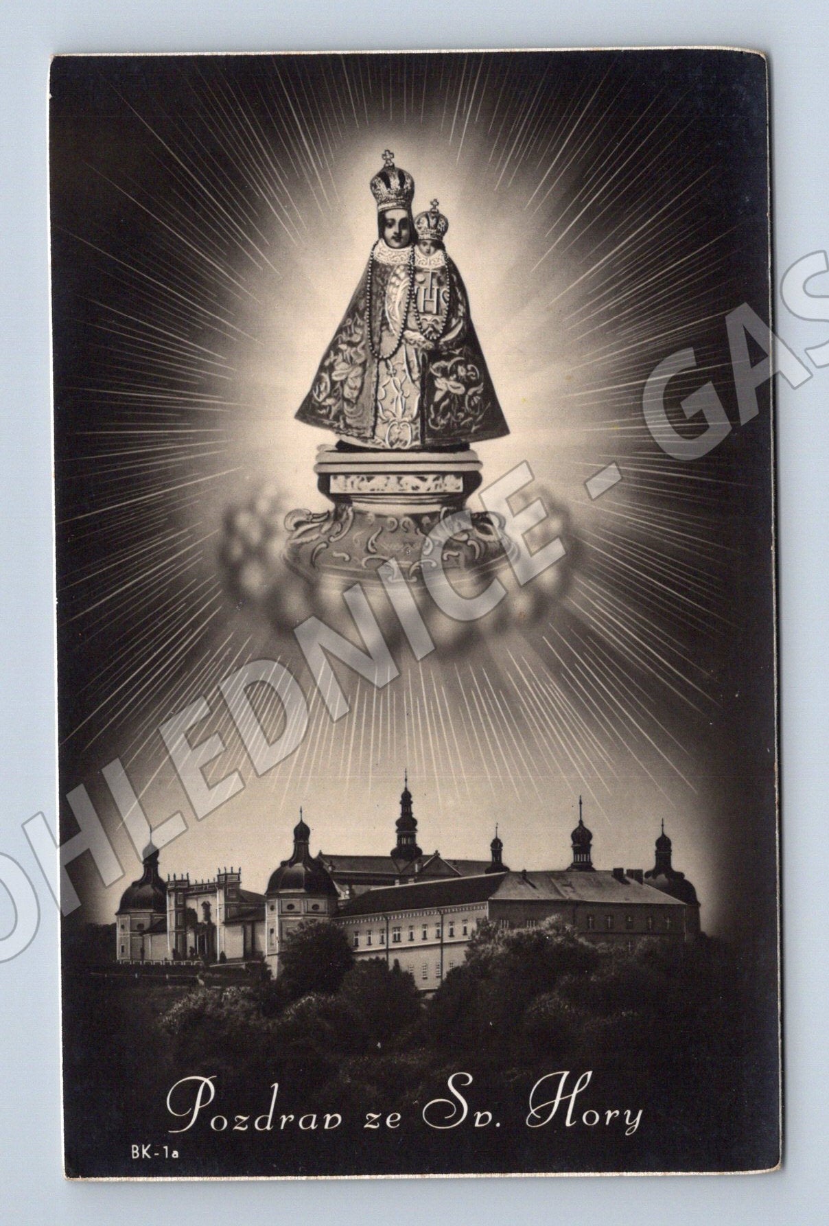 Pohlednice Svatá Hora Příbram historická (M6102)