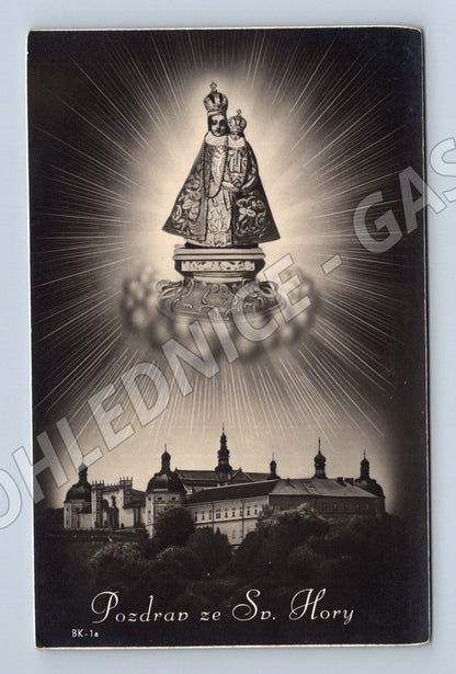 Pohlednice Svatá Hora Příbram historická (M6102)