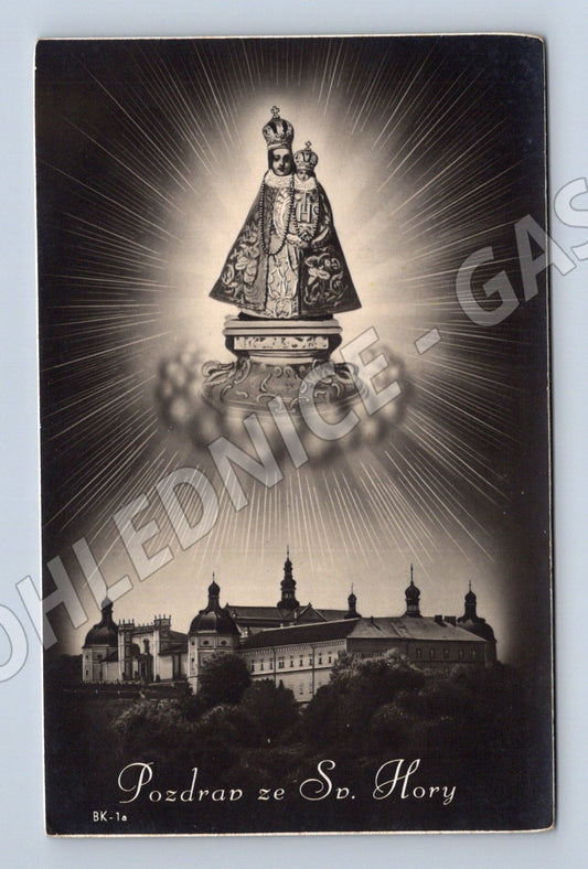 Pohlednice Svatá Hora Příbram historická (M6102)