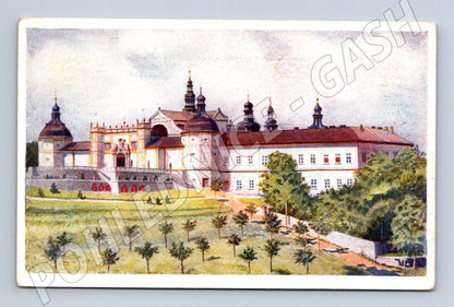 Postcard Holy Mountain Příbram painting Šnobl (M6103)