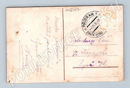 Postcard Holy Mountain Příbram 1932 colored (M6107)