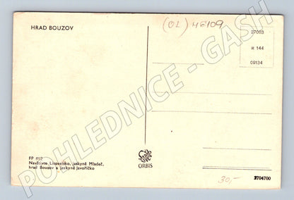 Pohlednice Hrad Bouzov Orbis historická (M6109)