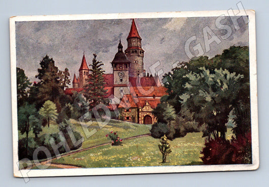 Pohlednice Hrad Bouzov kolorovaná použitá (M6110)