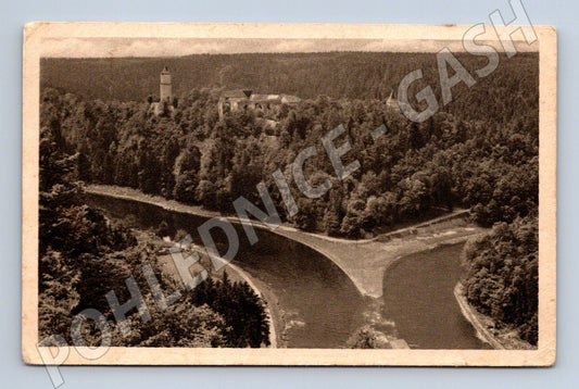 Pohlednice Hrad Zvíkov černobílá stará (M6112)