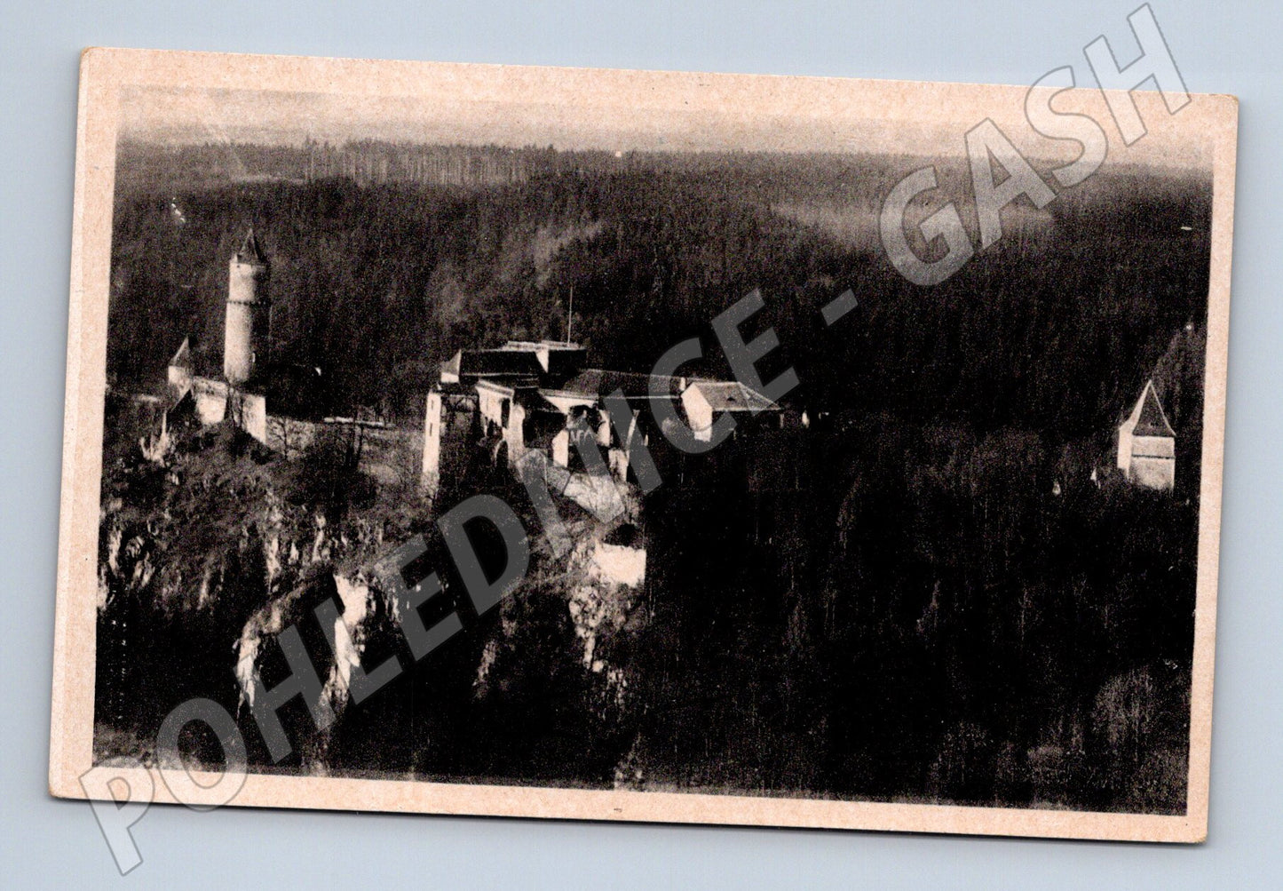 Pohlednice Hrad Zvíkov historický motiv čb (M6113)