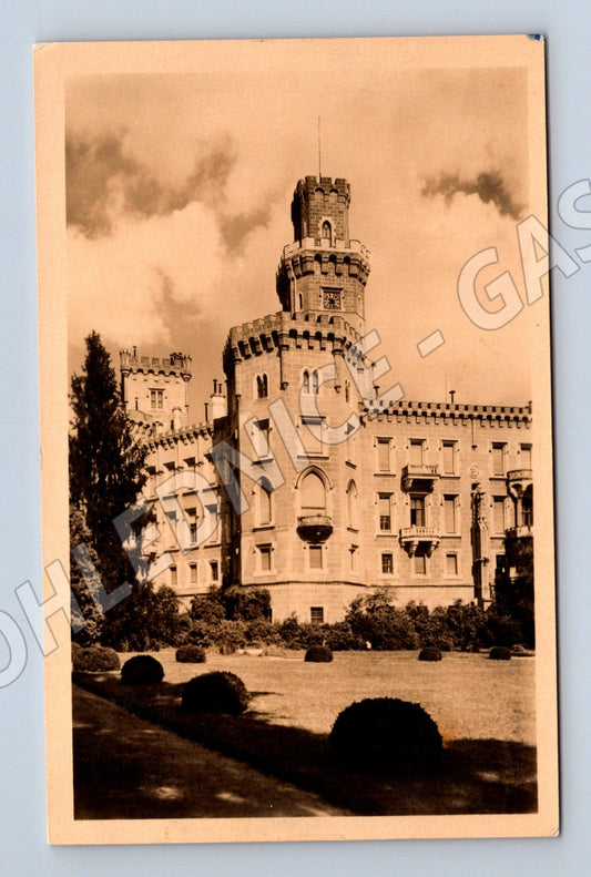 Pohlednice Hluboká nad Vltavou zámek popsaná (M6114)