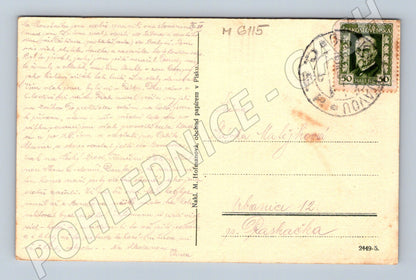 Pohlednice Zvíkov jihozápadní strana razítko (M6115)