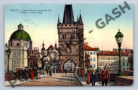 Pohlednice Staroměstská mostecká věž Praha (M612)
