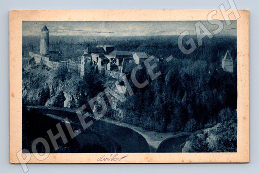 Pohlednice Hrad Zvíkov 1927 soutok (M6125)