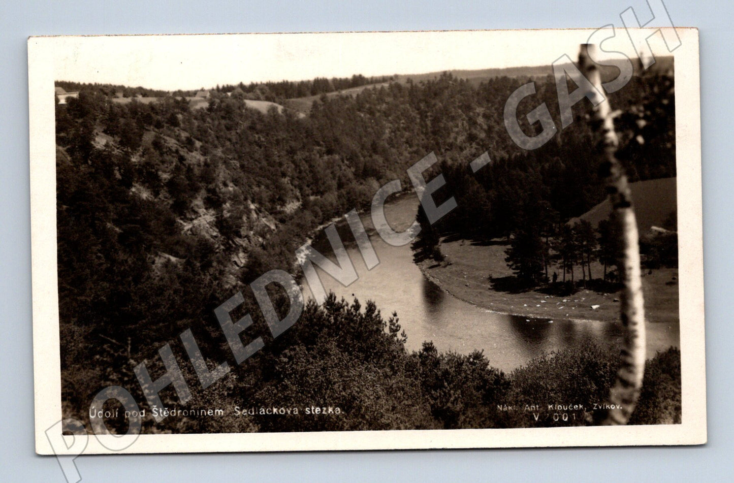 Pohlednice Údolí pod Stědronínem Zvíkov Masaryk (M6127)