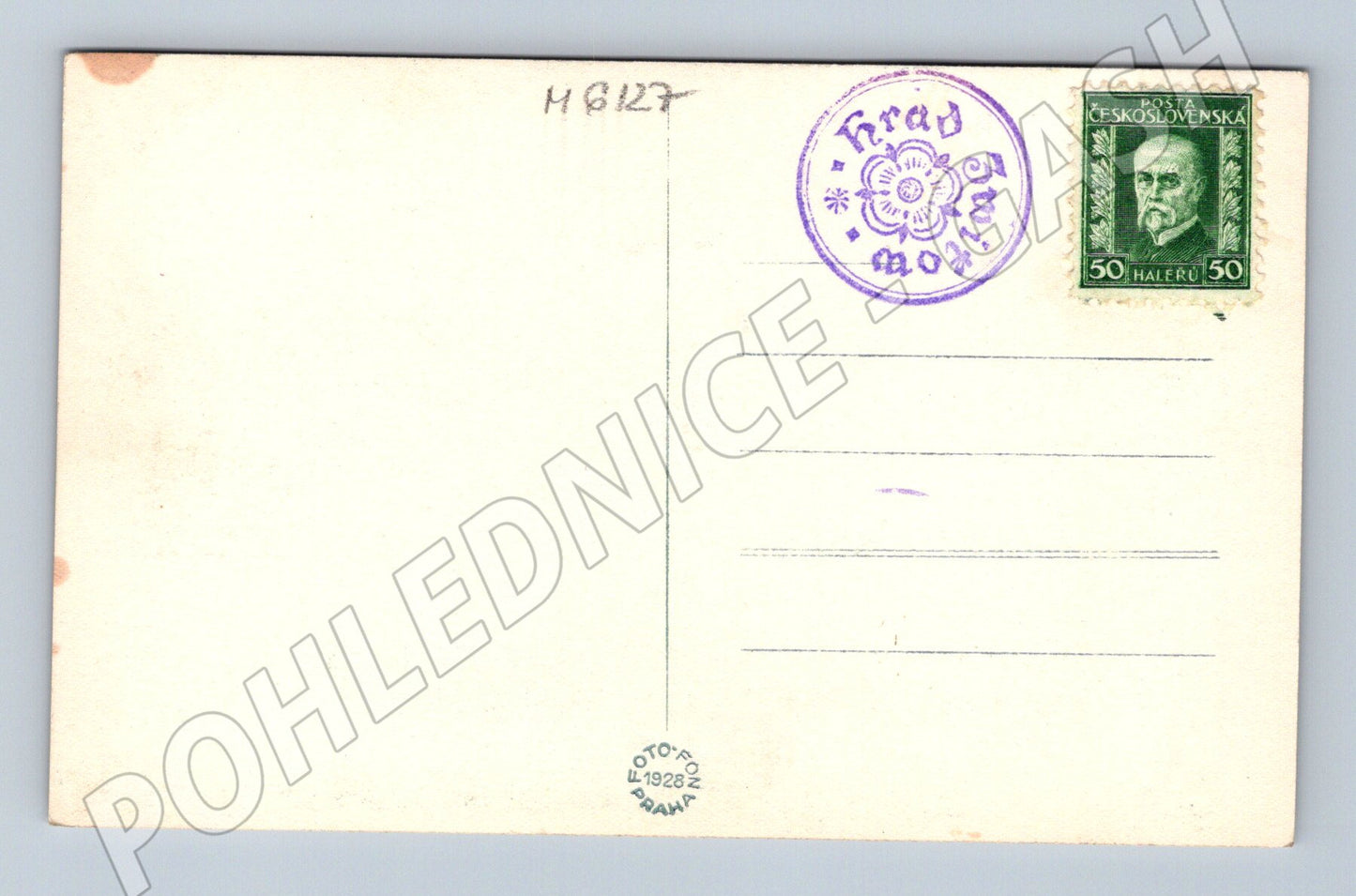 Pohlednice Údolí pod Stědronínem Zvíkov Masaryk (M6127)