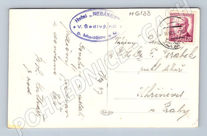 Pohlednice Trosky Český ráj černobílá Nebákov (M6133)