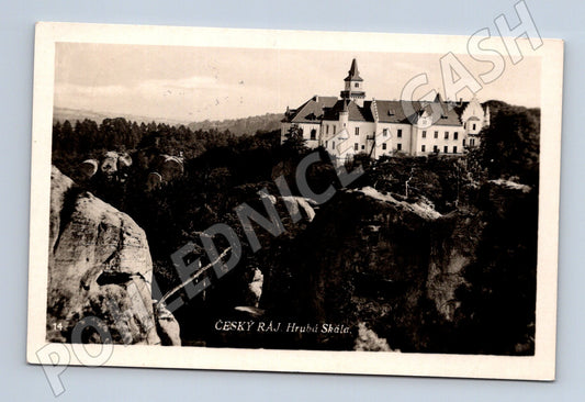 Pohlednice Český ráj Hrubá Skála 1947 (M6134)