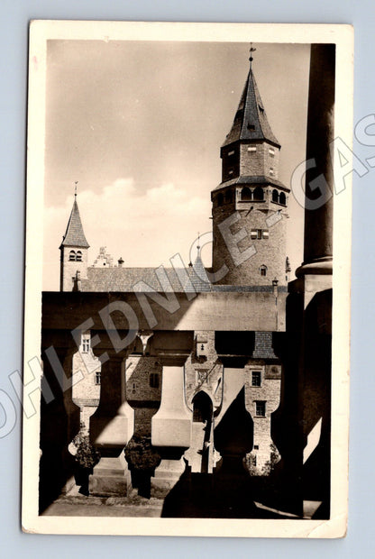 Pohlednice Hrad Bouzov černobílá Orbis čistá (M6135)