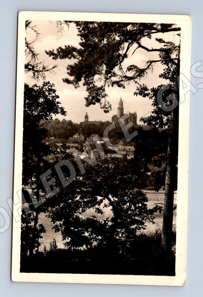 Pohlednice Hrad Bouzov černobílá nepoužitá (M6136)