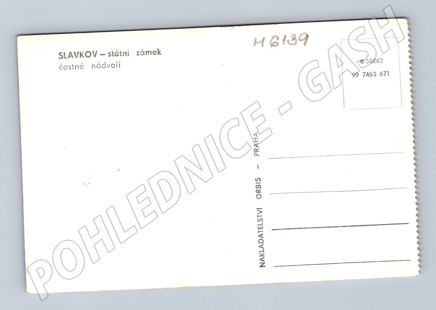 Pohlednice Slavkov zámek čestné nádvoří stará (M6139)