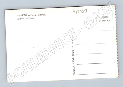 Pohlednice Slavkov zámek čestné nádvoří stará (M6139)