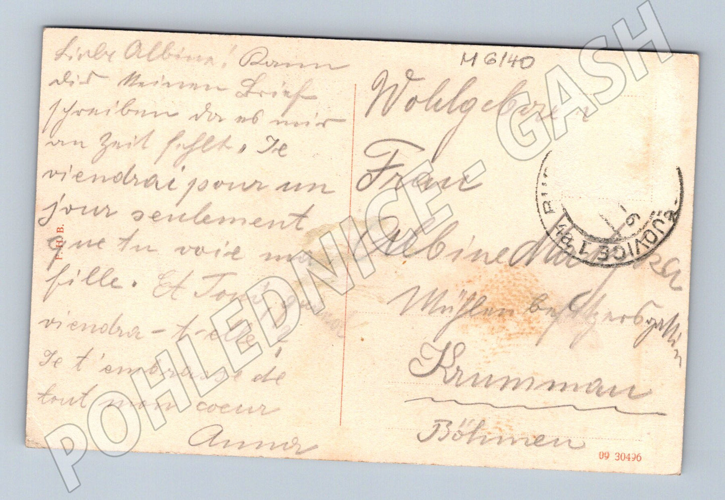 Pohlednice Zámek Hluboká cca 1900–1915 (M6140)