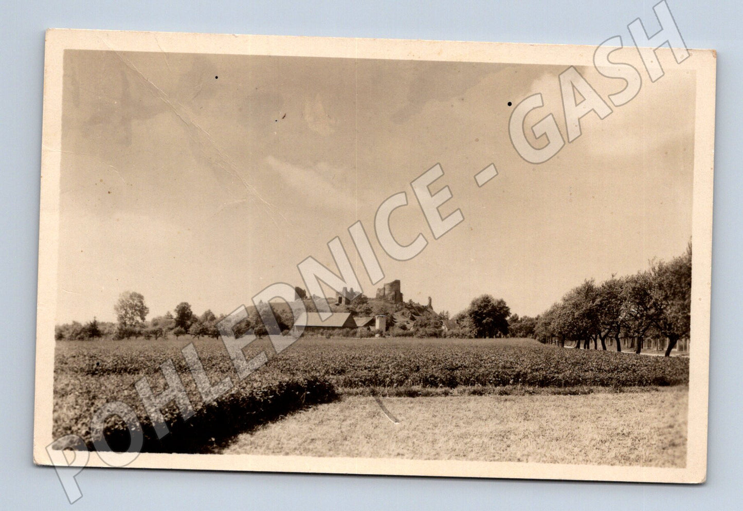 Pohlednice Hrad Lichnice černobílá Orbis (M6141)