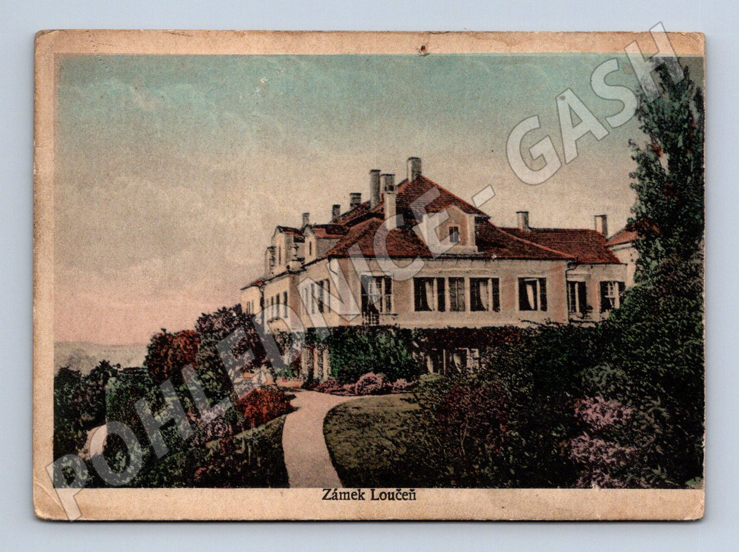 Pohlednice Loučeň zámek prošlá poštou (M6142)
