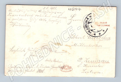 Pohlednice Hluboká nad Vltavou 1933 historická (M6144)