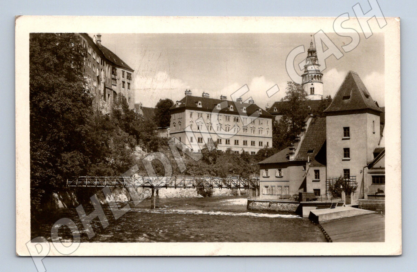 Pohlednice Český Krumlov zámek odeslaná 1955 (M6149)