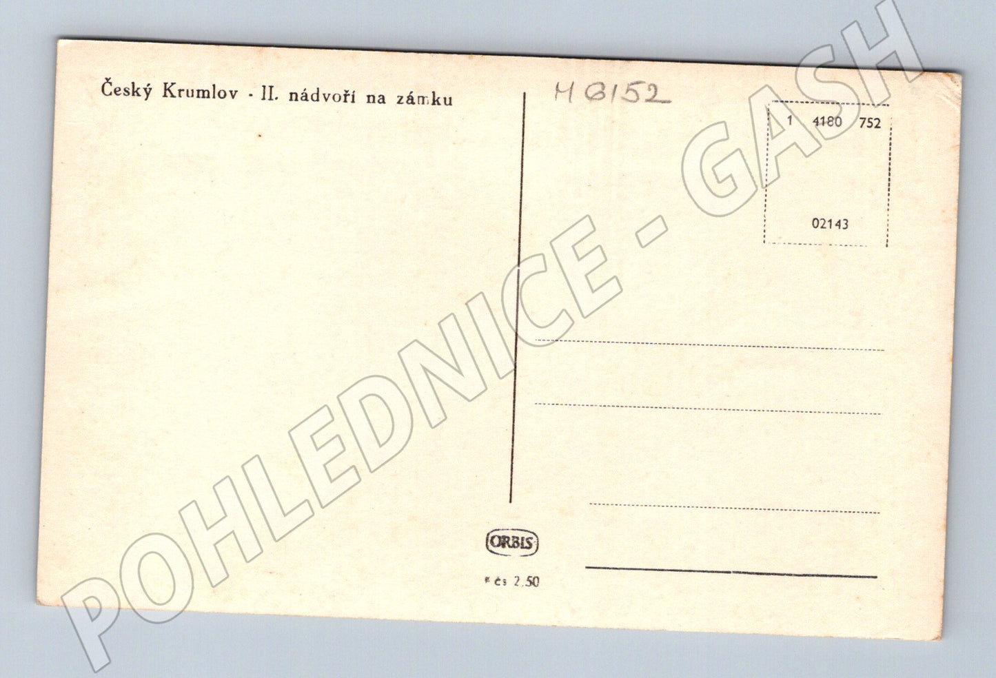 Pohlednice Český Krumlov II nádvoří Orbis (M6152)