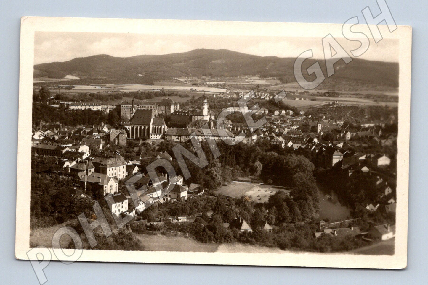 Pohlednice Český Krumlov panorama zámku (M6153)