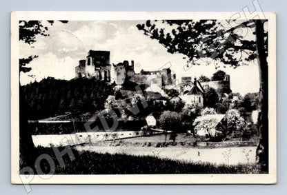 Pohlednice Hrad Rabí 1951 známka razítko (M6160)