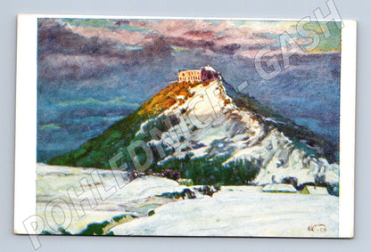 Pohlednice Točník při západu stará Wiesenberger (M6162)