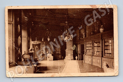 Pohlednice Zámek Konopiště knihovna 1920 (M6165)