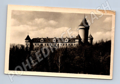 Postcard Konopiště Castle old print (M6172)