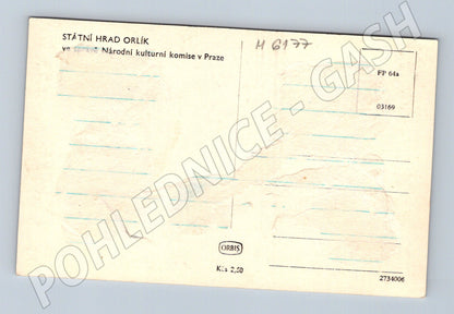 Pohlednice Hrad Orlík nad Vltavou historická (M6177)