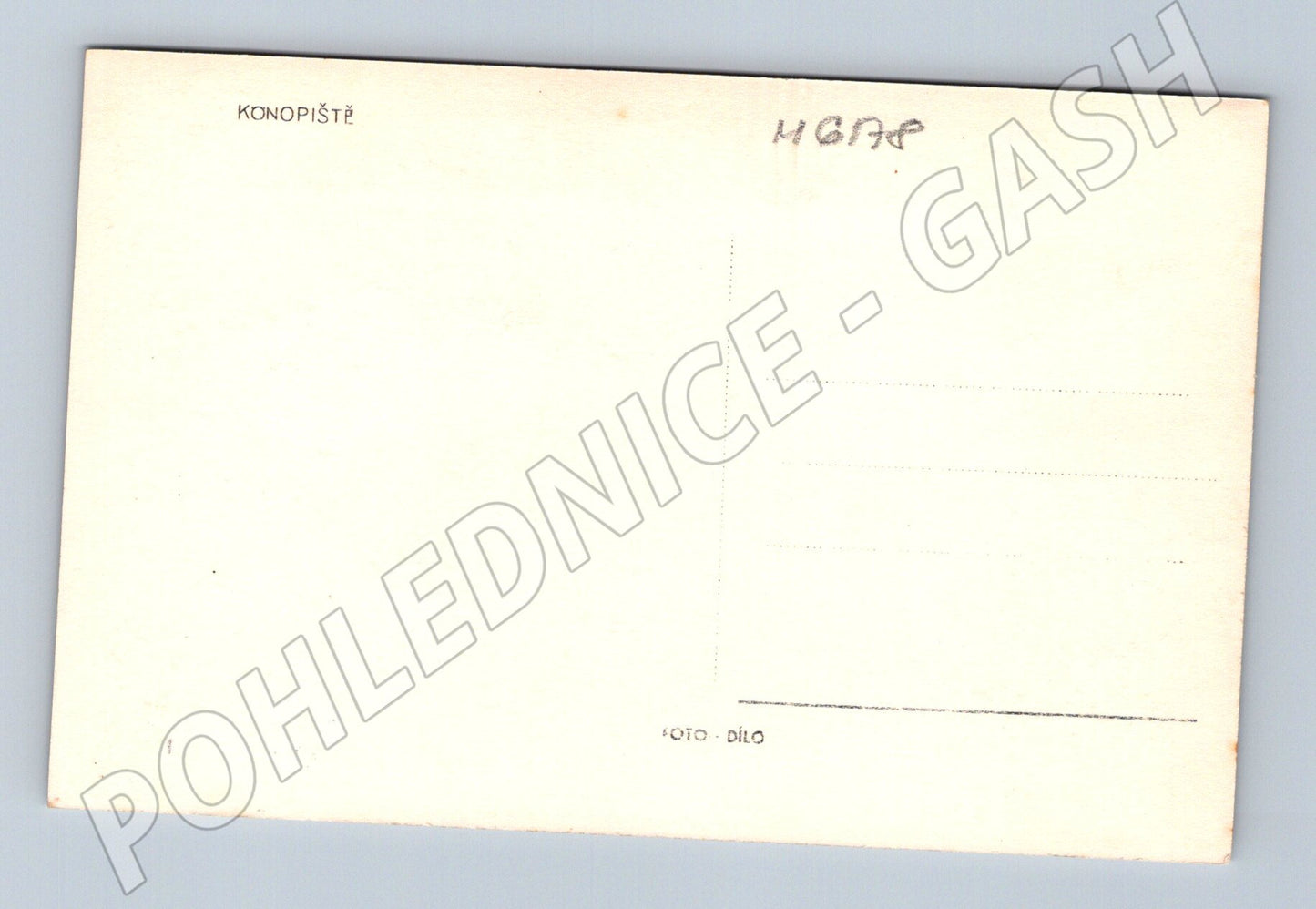 Pohlednice Konopiště černobílá sběratelská (M6178)