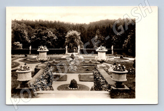 Pohlednice Konopiště zámecká zahrada čistá (M6183)