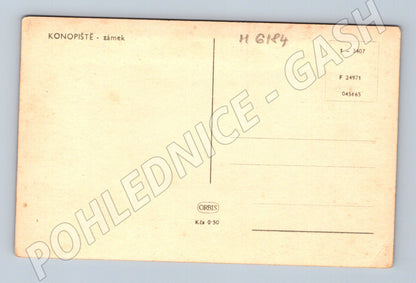 Pohlednice Zámek Konopiště Orbis čb nepoužitá (M6184)