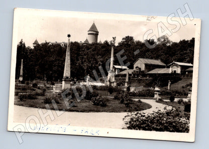 Pohlednice Konopiště zámecký park stará (M6188)