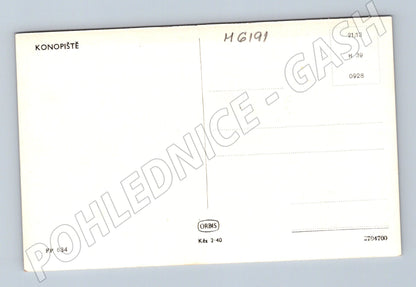 Pohlednice Konopiště zámek a zahrada historická (M6191)