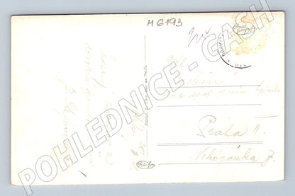 Pohlednice Orlík zámek černobílá fotografie (M6193)