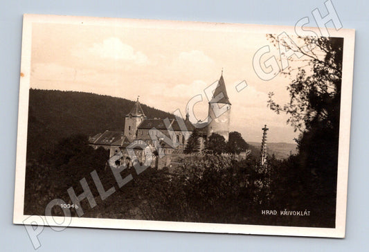 Pohlednice Hrad Křivoklát historická neprošlá (M6196)