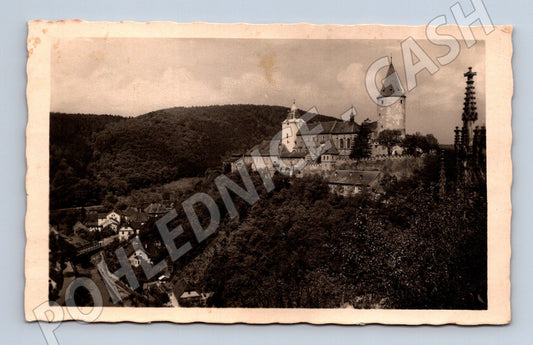 Pohlednice Křivoklát 1941 prošlá poštou (M6198)