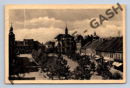 Pohlednice Benešov u Prahy náměstí 1940 (M620)