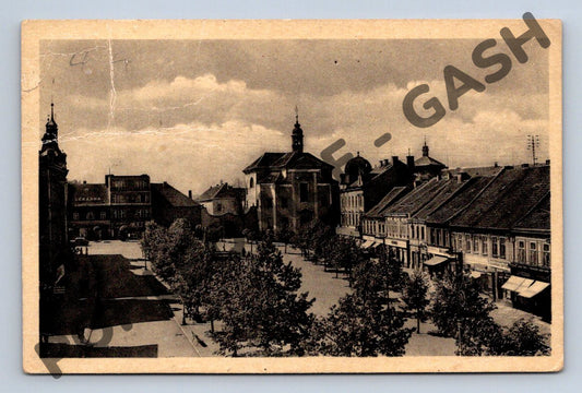 Pohlednice Benešov u Prahy náměstí 1940 (M620)